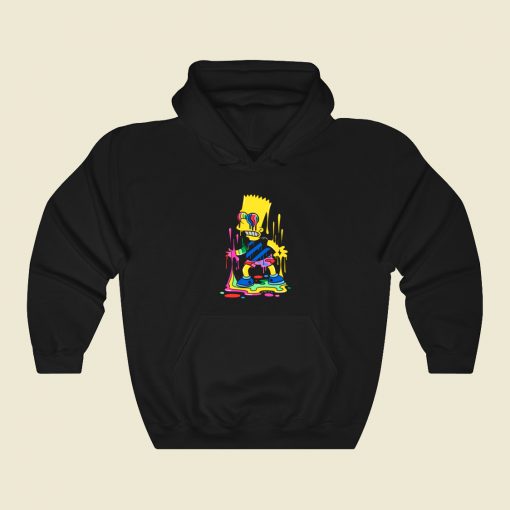 Trippy Bart Melting Funny Hoodie Style