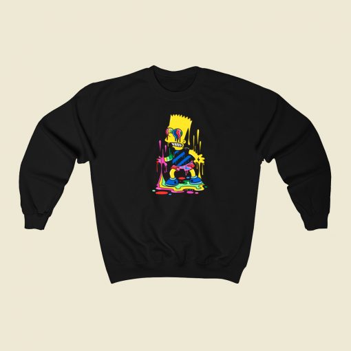 Trippy Bart Melting Funny Sweatshirt Style
