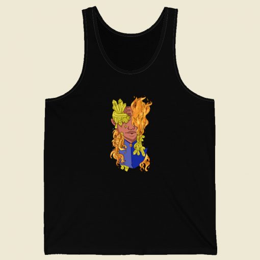 Crystel Flame Graphic Tank Top