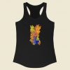Crystel Flame Graphic Racerback Tank Top