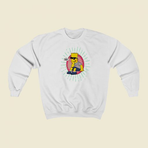 Bart Simpsons Glasses Sweatshirt Style