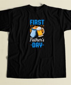 First Fathers Day Beer Milk T Shirt Style