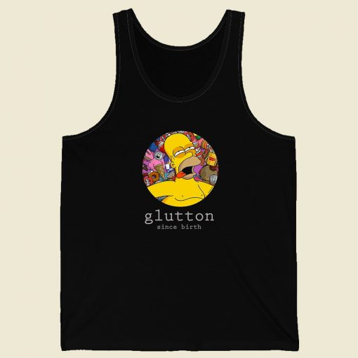 Glutton Homer Simpsons Funny Tank Top