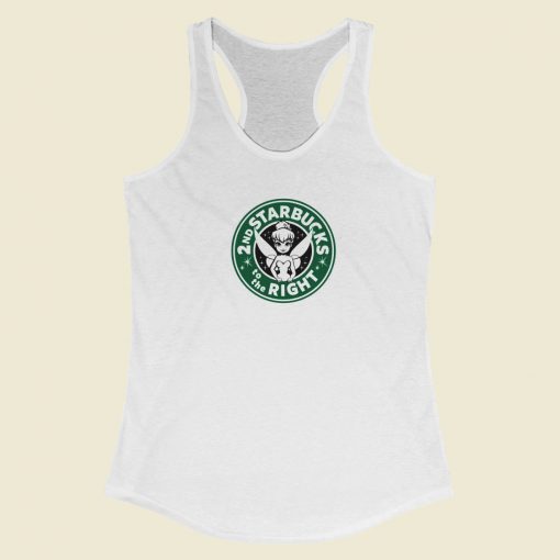 2nd Starbucks To The Right Racerback Tank Top