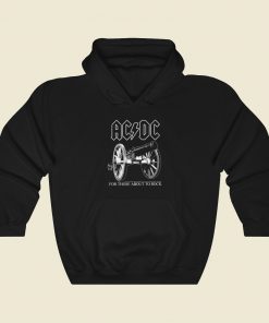 AC DC For Those About To Rock 80s Hoodie Style