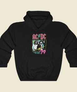 AC DC Highway To Hell 80s Hoodie Style