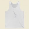 Abstract Face Minimalism 80s Retro Tank Top