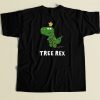Christmas Tree Rex Funny 80s Retro T Shirt Style