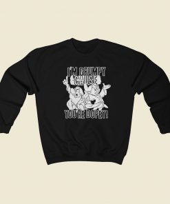 Disney Snow White Grumpy 80s Retro Sweatshirt Style