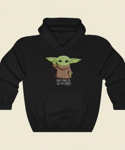 Dont Make Me Use The Force 80s Retro Hoodie Style