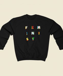 Feminist Embroidered Vintage Sweatshirt Style