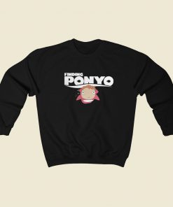 Finding Ponyo Parody 80s Sweatshirt Style