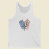 Floral Abstract Art 80s Retro Tank Top