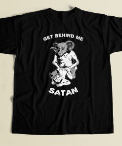 Get Behind Me Satan 80s Retro T Shirt Style
