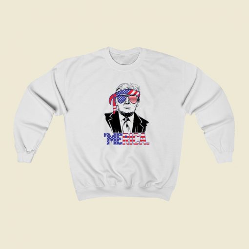Merica Trump Youth 80s Sweatshirt Style