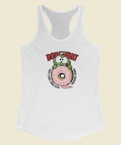 Om Nom Doughnut 80s Racerback Tank Top