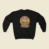 Pit Bull Baby Yoda 80s Retro Sweatshirt Style