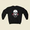Satanic Skull Vintage 80s Retro Sweatshirt Style