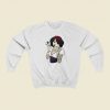 Snow White Punk Rock 80s Retro Sweatshirt Style