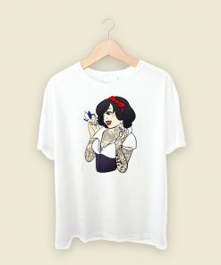 Snow White Punk Rock 80s Retro T Shirt Style