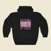 The Child Keeping It Cute 80s Retro Hoodie Style
