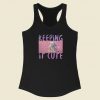The Child Keeping It Cute 80s Racerback Tank Top