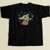 The Child With Blue Butterflies 80s Retro T Shirt Style