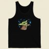 The Child With Blue Butterflies 80s Retro Tank Top