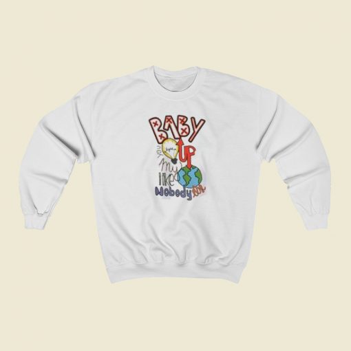 Baby You Light Up Lyric 80s Sweatshirt Style