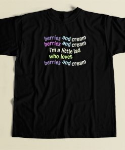 Berries And Cream Meme 80s Retro T Shirt Style