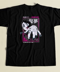 Enmu Demon Slayer Anime 80s Retro T Shirt Style