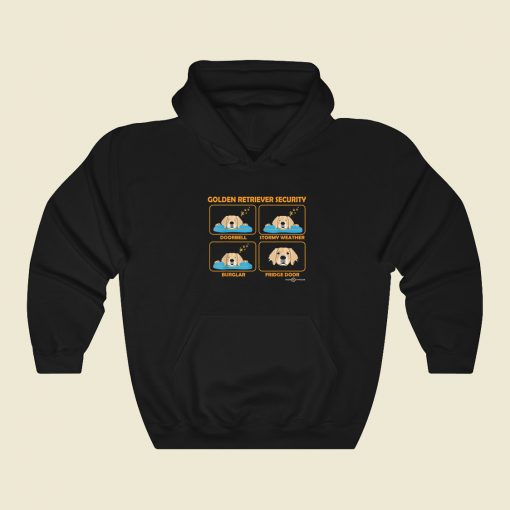 Funny Security Golden Retriever Hoodie Style