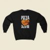Pizza Is My Valentine 80s Sweatshirt Style