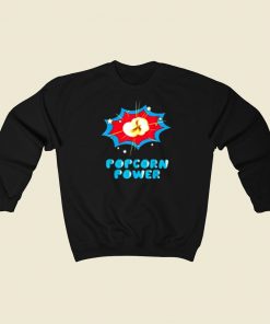 Popcorn Power Comic 80s Sweatshirt Style