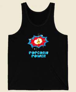 Popcorn Power Comic 80s Retro Tank Top