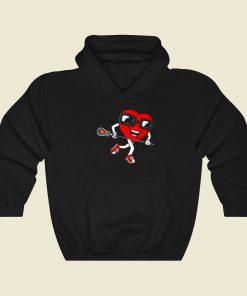 Valentines Day Heart Holding Lacrosse Hoodie Style