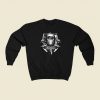 Welder Skull Mask Graphic 80s Sweatshirt Style