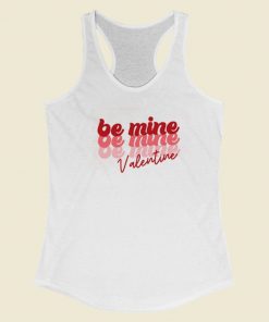 Be Mine Valentine 80s Racerback Tank Top