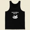 Black Mamba Out Relaxed 80s Retro Tank Top