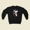 Cool Snoopy In Pink 80s Sweatshirt Style