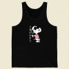 Cool Snoopy In Pink 80s Tank Top