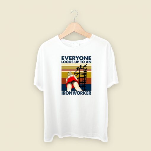 Everyone Looks To Ironworker Vintage 80s T Shirt Style