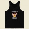Funny Living On A Spare Bowling 80s Tank Top