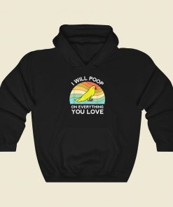 Funny Parrot I Will Poop Hoodie Style