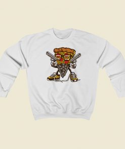 Gangsta Pizza Vintage 80s Sweatshirts Style