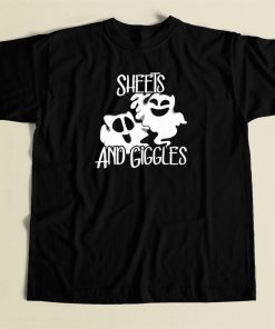 Ghost Sheets Giggles Pun Funny 80s T Shirt Style