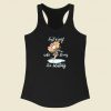 Just A Girl Who Loves Ice Skating 80s Racerback Tank Top