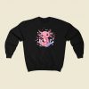 Kawaii Axolotl Strawberry Milkshake 80s Sweatshirts Style