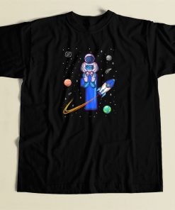 Kids Astronautst Birthday Space 80s T Shirt Style