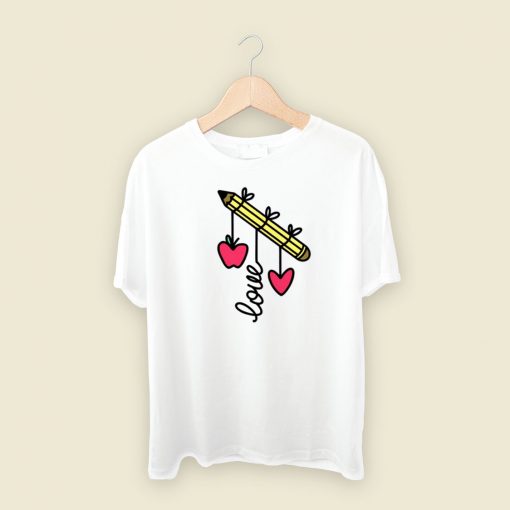 Love Pencil Valentine 80s T Shirt Style
